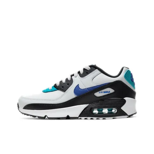 Nike Air Max 90 Low Топ Беговые кроссовки Женские Черный Белый Синий