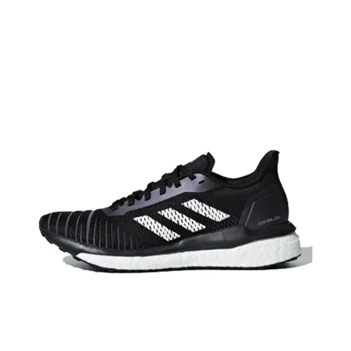 Adidas Solar Drive Low Беговые кроссовки Топ Женские Черный Белый