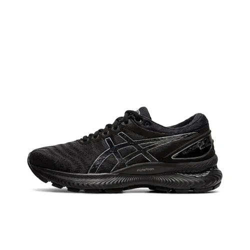 Asics Gel Nimbus 22 Low Топ Тренировочные Беговые Кроссовки Женские Черный Серый