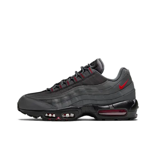 Nike Air Max 95 Low Беговые кроссовки Мужские Серый Красный