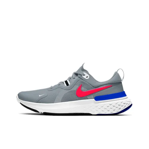 Nike React Miler 1 Амортизирующие низкие беговые кроссовки с противоскользящим эффектом мужские розовые синие серые