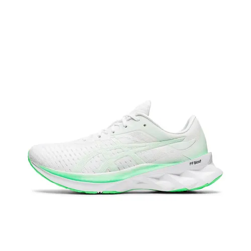 Asics Novablast Low Топ Беговые кроссовки Женские Белый Зеленый
