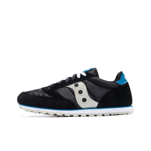 Saucony Jazz Нескользящий Легкий Низкий Топ Беговые кроссовки Мужские Черные