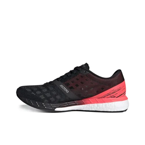 Adidas Adizero Boston 9 Slip Резистентная Амортизация Поддержка Низкий Топ Тренировочные Беговые Кроссовки Женские Черный Розовый