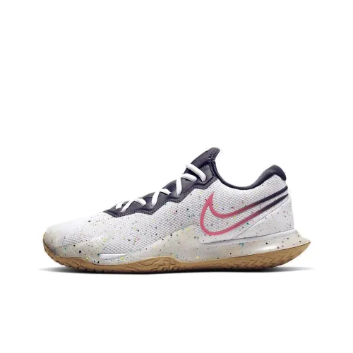 Nike Air Zoom Vapor Cage 4 Hc Нескользящий Легкий Низкий Топ Беговые кроссовки Унисекс Конфетно-белый