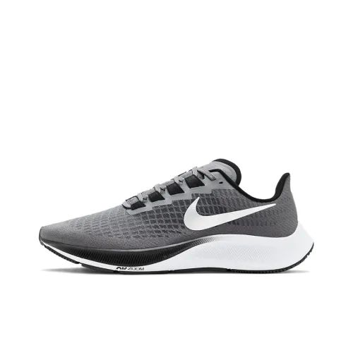 Nike Pegasus 37 Амортизаторы Slip-resistant Abrasion-resistant Lightweight Low Top Повседневные Беговые кроссовки Мужские Серые
