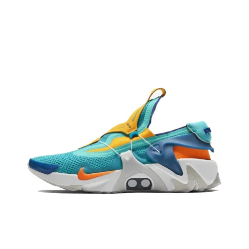 nike Adapt Huarache Slip Resistant Abrasion Resistant Легкий Низкий Топ Беговые кроссовки Мужские Желто-синие