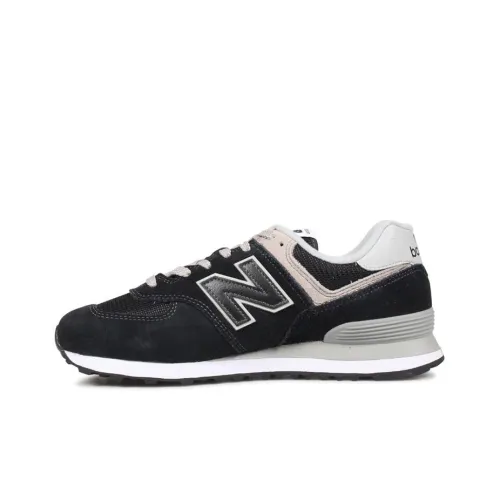 New Balance NB 574 Противоскользящий Дышащий Легкий Низкий Топ Повседневные Беговые кроссовки Унисекс Черный Розовый D Ширина корпуса
