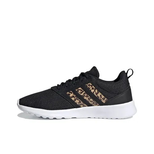 ADIDAS NEO Qt Racer 2,0 Дышащий Низкий Топ Повседневные Беговые Кроссовки Женские Черные
