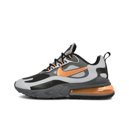 Nike Air Max 270 Амортизация Низкий Топ Беговые Кроссовки Унисекс Серый Оранжевый