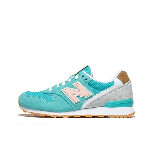 New Balance NB 996 Устойчивый к истиранию Дышащие Низкие Беговые кроссовки Женские Синие Розовые