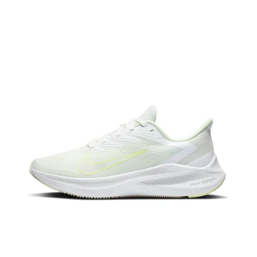 Nike Zoom Winflo 7 Амортизация Дышащий Ударопрочный Легкий Отскок Низкий Топ Повседневные Беговые кроссовки Женские
