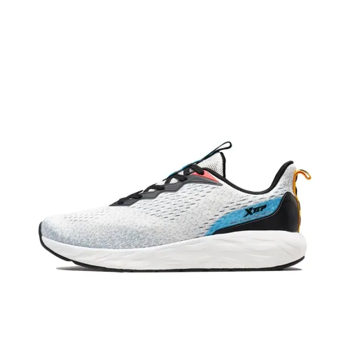 XTEP Амортизаторы Устойчивые к истиранию Низкий Топ Беговые кроссовки Мужские Белый Черный