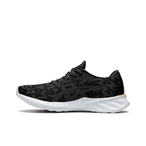 Asics Roadblast Low Топ Беговые кроссовки Женские Черный Желтый