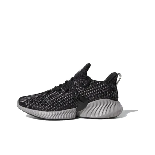 Adidas Alphabounce Instinct Нескользящий Легкий Низкий Топ Марафон Беговые кроссовки Мужские Черный Серый