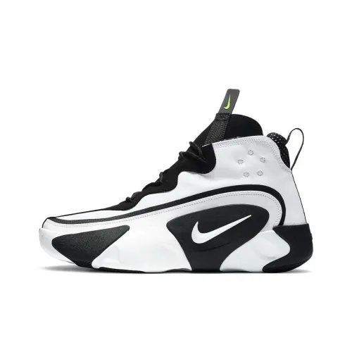 Nike React Frenzy Амортизаторы Shock Absorbers Противоскользящие Устойчивые к истиранию Высокий топ Марафон Беговые кроссовки Мужские Черный белый