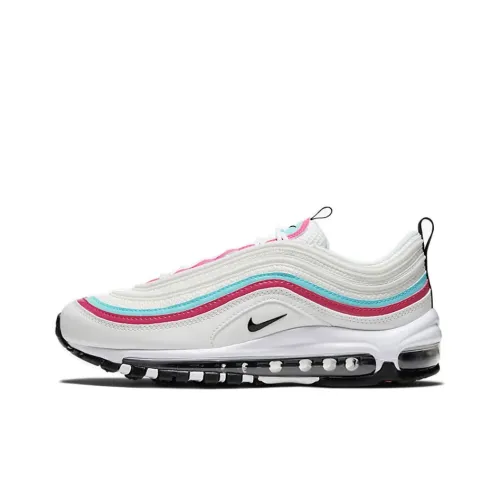 Nike Air Max 97 Low Топ Резина Повседневные Беговые Кроссовки Женские Красный Синий