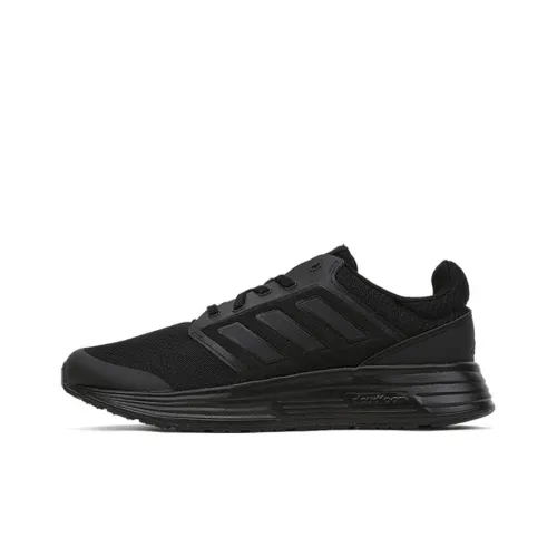 Adidas Galaxy 5 Slip Resistant Abrasion Resistant Rebound Low Top Беговые кроссовки Мужской Черный