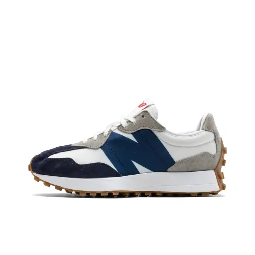 New Balance NB 327 Амортизация Низкий Топ Марафон Беговые кроссовки Унисекс Синий Белый Красный