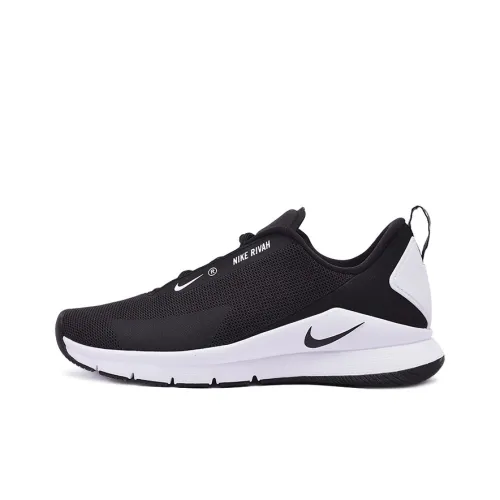 Nike Шок Absorbing Anti-Slip Wear-Resistant Breathable и Lightweight Низкие Беговые кроссовки Женские Черный Белый