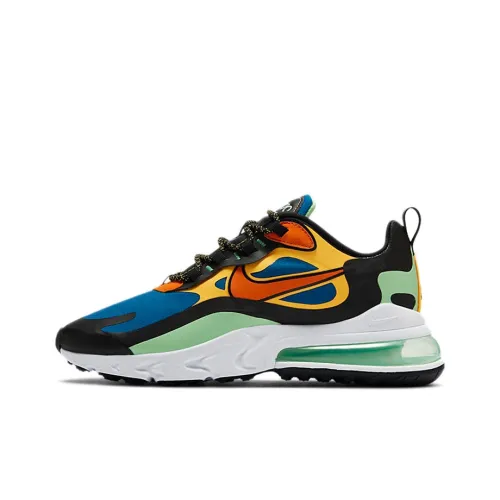 Nike Air Max 270 Low Топ Повседневные Беговые Кроссовки Мужские Черные Синие Желтые
