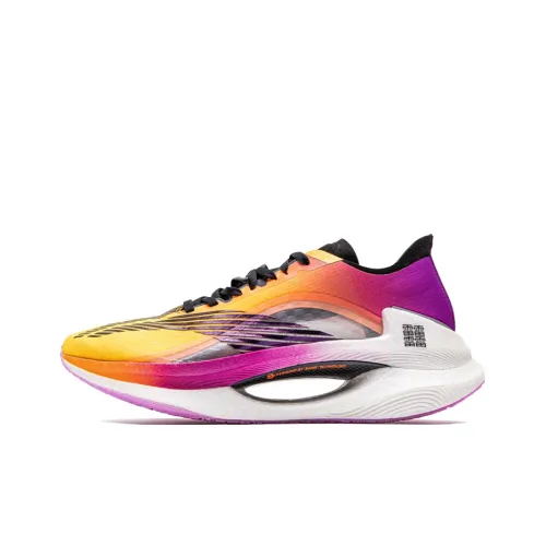 LiNing Shadow 1,0 Амортизаторы Slip-resistant устойчивые к истиранию Низкий топ 䨻 Беговые кроссовки Женские Violent Orange