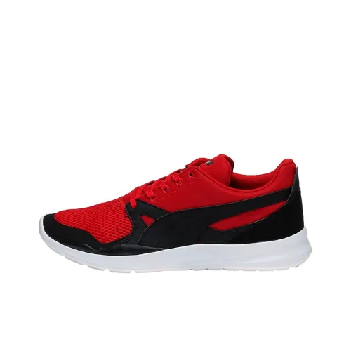 PUMA Duple Slip-Resistant Дышащий Легкий Низкий Топ Беговые Кроссовки Унисекс Красный Черный