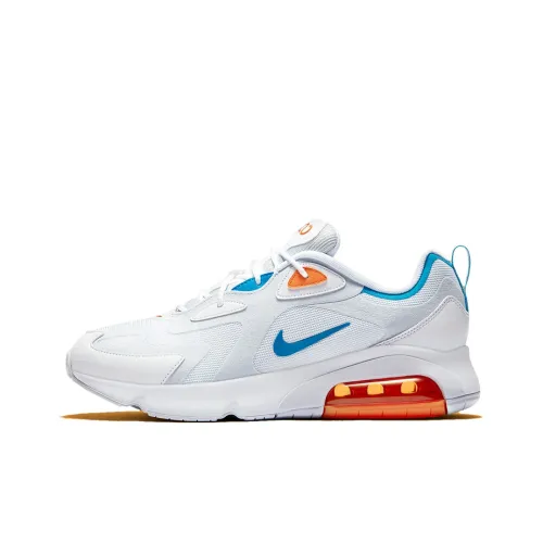 Nike Air Max 200 Low Беговые кроссовки Мужские Белый Оранжевый