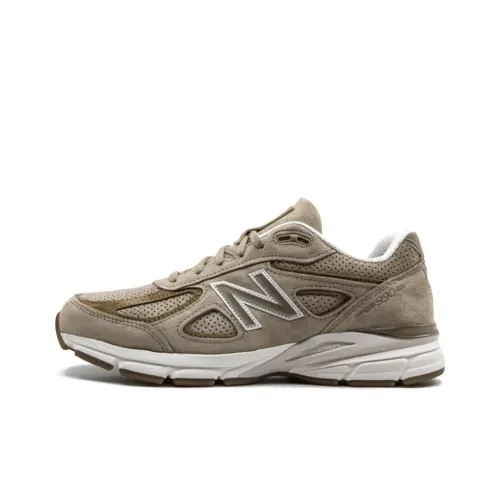 New Balance NB 990 V4 Амортизация Износостойкий Низкий Топ Беговые кроссовки Мужской Коричневый