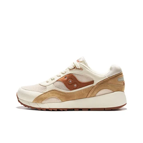 Saucony Shadow 6000 Беговые кроссовки Низкий верх Бежевый Коричневый Унисекс