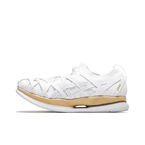 Asics Metaride Low Топ Беговые кроссовки Унисекс Белый Желтый