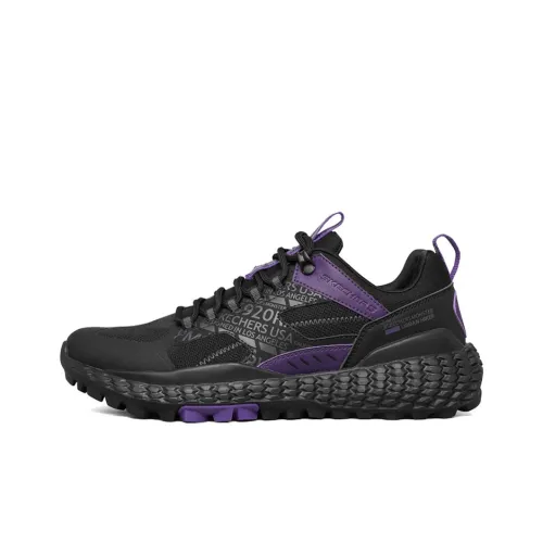 Skechers Monster Low Top Беговые кроссовки Мужские Черные Фиолетовые