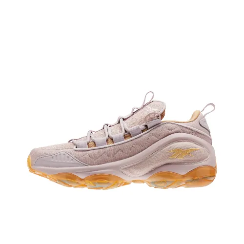 Reebok DMX RUN 10 Амортизация Износостойкий Низкий Топ Марафон Беговые кроссовки Унисекс Фиолетовый Желтый