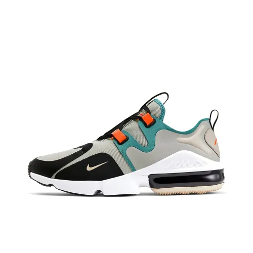 Nike Air Max Infinity Low Беговые кроссовки Мужские Черные Серые Зеленые