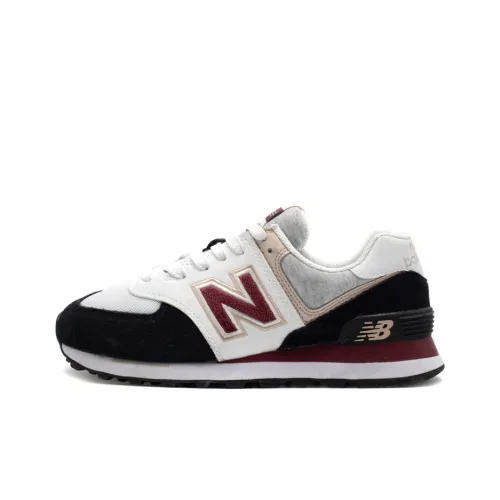 New Balance NB 574 Low Топ Беговые кроссовки Женские Черный Красный