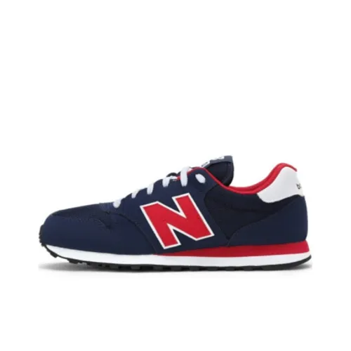 New Balance NB 500 Low Топ Марафон Беговые кроссовки Мужской Синий Красный D Ширина