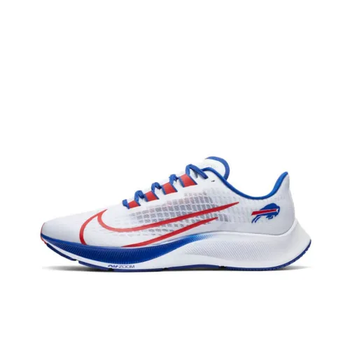 Nike Pegasus 37 Air Zoom Buffalo Bills Low Top Беговые кроссовки Унисекс Белый Красный Синий