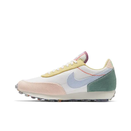 Nike Daybreak Shock Absorbers Slip-Resistant Abrasion-Resistant Low-Top Casual Running Shoes Women's White Blue Pink