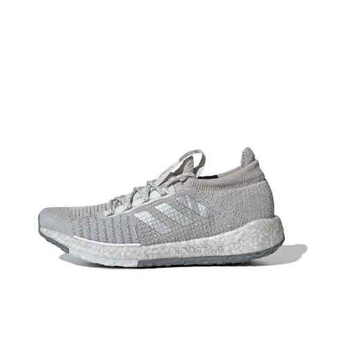 Adidas PulseBOOST Slip-resistant Low Top Беговые кроссовки Женские Белые Серые