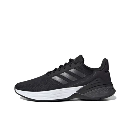 Adidas Response Slip Resistant Низкие Беговые Кроссовки Женские Черный Белый