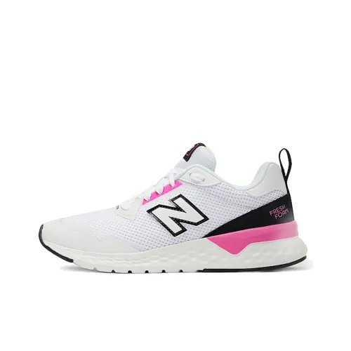 New Balance NB 515 Амортизация Износостойкий Низкий Топ Беговые кроссовки Женские Белые