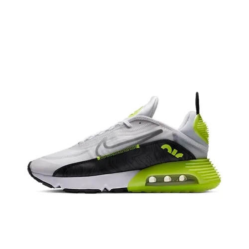 Nike Air Max 2090 Low Топ Air Cushion Беговые кроссовки Мужские Белый Черный Желтый