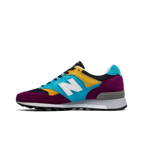 New Balance NB 577 Low Топ Повседневные Беговые Кроссовки Унисекс Синий Желтый