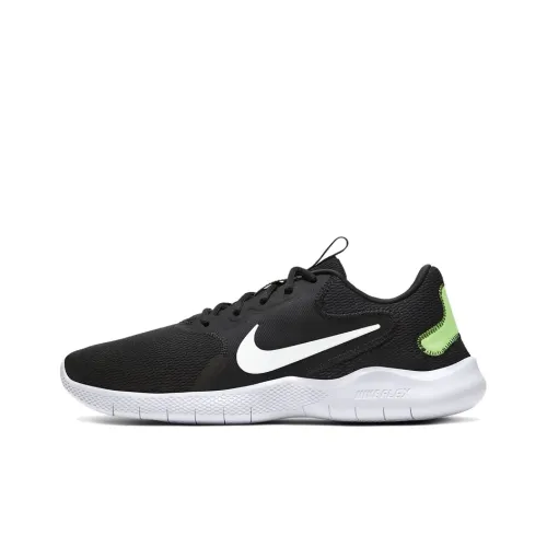 Nike Flex Experience RN 9 Low Топ Беговые кроссовки Унисекс Черный Зеленый