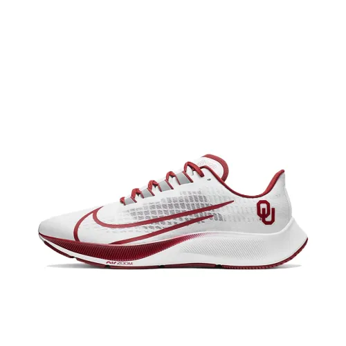 Nike Pegasus 37 COLLEGE Oklahoma Low Беговые кроссовки Мужские Красные Белые