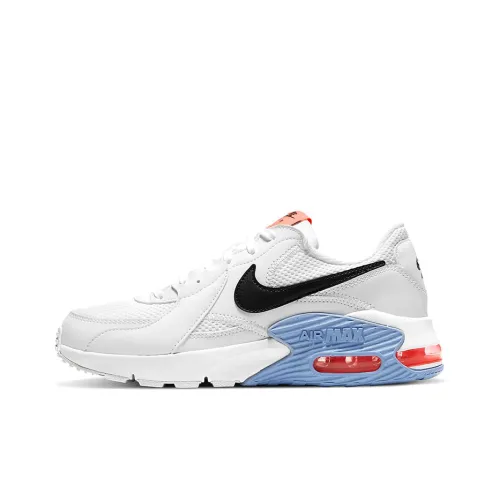 Nike Air Max Excee Low Топ Air Cushion Повседневные Беговые Кроссовки Женские Белый Оранжевый Синий