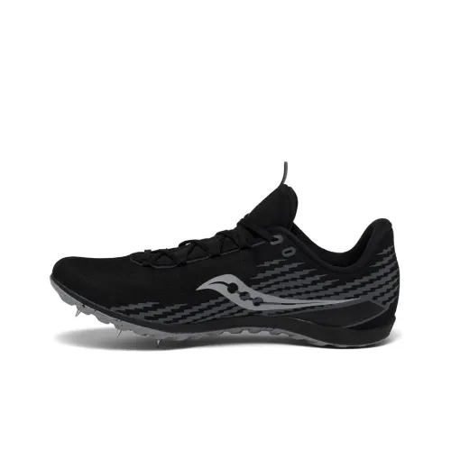 Saucony Havok XC 3 SPIKE Slip-resistant Shock Absorbers Легкий Низкий Топ Беговые кроссовки Мужской Черный