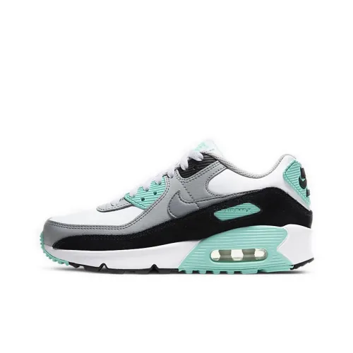 Nike Air Max 90 Low Топ Повседневные Беговые Кроссовки GS Серый Белый Зеленый
