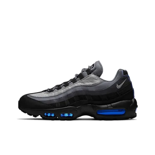 Nike Air Max 95 Low Беговые кроссовки Мужские Черные Серые Синие