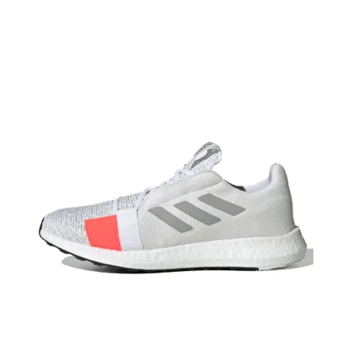 Adidas Senseboost Go Амортизация Низкий Топ Беговые кроссовки Мужские Серый Белый